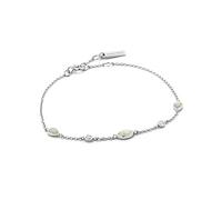 ANIA HAIE Damen Armband MINERAL GLOW Kyoto Opal aus 925 Sterling Silber, besetzt mit drei Opal Anhänger, Länge 16,5cm + 2cm Verlängerung, inkl. Geschenkverpackung