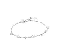 Ania Haie Damen Armband MODERN MINIMALISM Drop Balls aus 925 Sterling Silber, besetzt mit 7 Silberperlen, Länge 16,5cm + 2cm Verlängerung, inkl. Geschenkverpackung