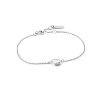 ANIA HAIE Damen Armband MODERN MINIMALISM Modern Circle aus 925 Sterling Silber, Federringverschluss, Länge 16,5cm + 2cm Verlängerung, inkl. Geschenkverpackung