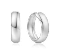 ANIA HAIE Damen Creolen Sunny Sparkler Chubby Large Huggie Hoop aus 925 Sterling Silber, Größe: 20,5 x 7mm, inkl. Geschenkverpackung
