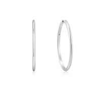 ANIA HAIE Damen Creolen SUNSHINE CHASER Plain Oversized Hoops aus 925 Sterling Silber, Größe: 33,5 x 2,1mm, inkl. Geschenkverpackung
