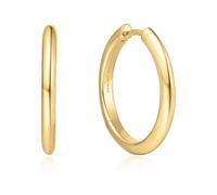 ANIA HAIE Damen Creolen VOGUE MAVEN Tube Medium Hoop aus 925 Sterling Silber 14k vergoldet, Größe: 16 x 2mm, inkl. Geschenkverpackung