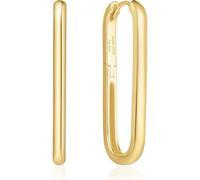 Ania Haie Creolen E062-07G – 925 Sterling Silber, 14k vergoldet, 34 x 2,5 mm, Damen