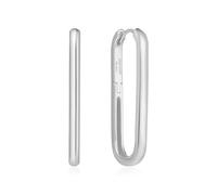 ANIA HAIE Damen Creolen Vogue Maven Tube Oversized U Hoop aus 925 Sterling Silber, Größe: 34 x 2,5 mm, inkl. Geschenkverpackung