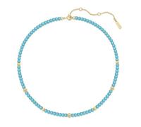 ANIA HAIE Damen Halskette CHILL VOYAGER aus 925 Sterling Silber, verziert mit 94 künstlichen Türkis, 6 Zirkonia, Länge: 38 cm + 7,5 cm Verlängerung, inkl. Geschenkverpackung