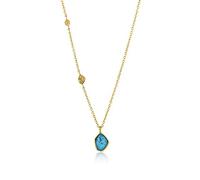 ANIA HAIE - TURQUOISE PENDANT NECKLACE - gold