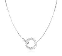 ANIA HAIE Damen Halskette MISS TWINKEL aus 925 Sterling Silber, besetzt mit 13 Zirkonia, Größe: 43 cm + 5 cm Verlängerung, inkl. Geschenkverpackung