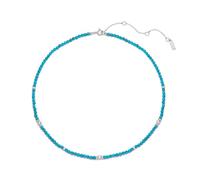 ANIA HAIE Damen Halskette RIPPLE JOY Turquoise aus 925 Sterling Silber, besetzt mit einem 114 Türkis und 34 Zirkonia, Länge: 38 cm + 7,5 cm Verlängerung, inkl. Geschenkverpackung