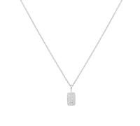 ANIA HAIE Damen Halskette SUNNY SPARKLER Pavé Pendant aus 925 Sterling Silber, Anhänger besetzt mit 38 Zirkonia, Länge: 43 cm + 5 cm Verlängerung, inkl. Geschenkverpackung