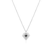 ANIA HAIE Damen Halskette SUNSHINE CHASER Geometric Necklace aus 925 Sterling Silber, Anhänger verziert mit 29 Zirkonia, Länge: 43 cm + 5 cm Verlängerung, inkl. Geschenkverpackung