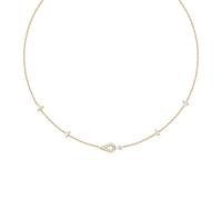 ANIA HAIE Damen Halskette SUNSHINE CHASER Geometric Satellite Necklace aus 925 Sterling Silber 14k vergoldet, verziert mit 18 Zirkonia, Länge: 40 cm + 5 cm Verlängerung, inkl. Geschenkverpackung