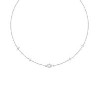 ANIA HAIE Damen Halskette SUNSHINE CHASER Geometric Satellite Necklace aus 925 Sterling Silber, verziert mit 18 Zirkonia, Länge: 40 cm + 5 cm Verlängerung, inkl. Geschenkverpackung