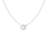 ANIA HAIE Damen Halskette VOGUE MAVEN Silver Linked aus 925 Sterling Silber rhodiniert, Angänger mit 9 Zirkonia besetzt, Länge 40cm + 5cm Verlängerung, inkl. einer Geschenkverpackung