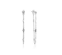 Ania Haie Damen-Ohrhänger Bohemia Chain Stud Earrings 925er Silber Zirkonia One Size Silber 32014166