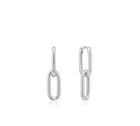Ania Haie Damen-Ohrhänger Cable Link 925er Silber One Size, Silber 32013499