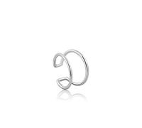 ANIA HAIE Damen Ohrring MODERN MINIMALISM Ear Cuff aus 925 Sterling Silber, ohne Verschluß, Größe: 1,2cm, inkl. Geschenkverpackung