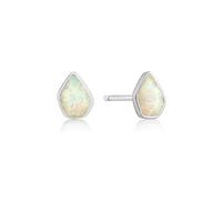 ANIA HAIE Damen Ohrringe MINERAL GLOW Opal aus 925 Sterling Silber, besetzt mit einem Opal, Größe: 0.7cm x 0.5cm, inkl. Geschenkverpackung