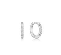 ANIA HAIE - SPARKLE HUGGIE HOOP EARRINGS - silber