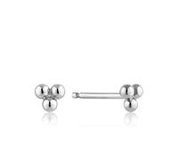ANIA HAIE Damen Ohrstecker MODERN MINIMALISM Triple Ball Stud aus drei 925 Sterling Silber Perlen, Größe 3,5 mm, inkl. Geschenkverpackung