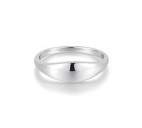 ANIA HAIE Damen Ring CHIC Creator Dome Plain aus 925 Sterling Silber, EUR Größe: 56, inkl. Geschenkverpackung