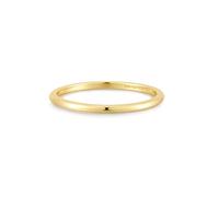 ANIA HAIE Damen Ring CHIC Creator Plain Ring aus 925 Sterling Silber 14k vergoldet, EUR Größe: 56, inkl. Geschenkverpackung