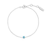 ANIA HAIE Damen Solitär-Armband RIPPLE JOY Turquoise aus 925 Sterling Silber, besetzt mit einem Türkis, Länge: 16,5 cm + 2 cm Verlängerung, inkl. Geschenkverpackung