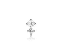 Ania Haie Double Sparkle Barbell Ohrringe Silber E035-07H - Damen - 925 Sterlingsilber