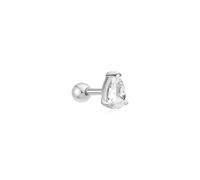 ANIA HAIE - EARRINGS - SINGLE STUD - Pearl Barbell - silver