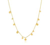 ANIA HAIE - GEOMETRY MIXED DISCS NECKLACE - gold