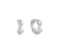 ANIA HAIE - HOOP EARRINGS - TAKING SHAPE - Twisted Waves - thick - silver