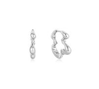 ANIA HAIE - HOOP EARRINGS - TWISTED WAVE - silber