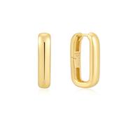 ANIA HAIE - HOOP EARRINGS - WIDE PAPER CLIP - gold