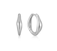 ANIA HAIE - HUGGIE HOOP EARRINGS - Making Waves - silver
