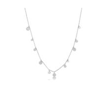 ANIA HAIE Geometry Mixed Discs Necklace - Silber/ Gold plattiert, N005-01H