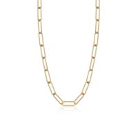 Ania Haie Link Up Halskette Silber Vergoldet N046-03G - Damen - 925 Sterlingsilber