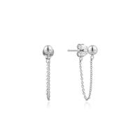 ANIA HAIE - MODERN CHAIN STUD EARRINGS - silber