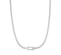 ANIA HAIE - NECKLACE - SPARKLE CHAIN INTERLOCK - silver