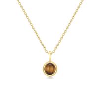 ANIA HAIE - NECKLACE - Tiger Eye Pendant - gold