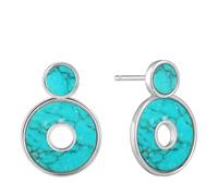 Ania Haie Ohrringe - 925er Sterlingsilber Turquoise Hidden Gem - Gr. unisize - in Silber - für Damen