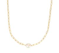 Ania Haie Pearl Power Halskette Silber Vergoldet N043-05G - Damen - 925 Sterlingsilber