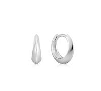 ANIA HAIE - SILVER SINGLE SPIKE HUGGIE HOOP EARRINGS