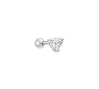 ANIA HAIE - SINGLE EARRING - HEART BARBELL - silver