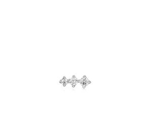 ANIA HAIE - SINGLE EARRING - SPARKLE CRAWLER BARBELL - silber
