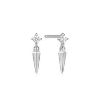 ANIA HAIE - SPARKLE SPIKE STUD EARRINGS - silber