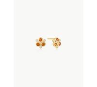 ANIA HAIE - STUD EARRINGS - Nona Gem Floral Trio - shiny gold