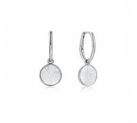 ANIA HAIE - SUNBEAM EMBLEM HUGGIE HOOP EARRINGS - silber