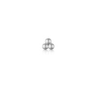 ANIA HAIE - TRIPLE BALL BARBELL SINGLE EARRING - silber
