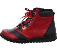 Gemini Schnürboots mit Kontrastdetails, rot-schwarz