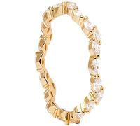 PdPaola Damen-Damenring 925er Silber Zirkonia 54 Gold 32022643
