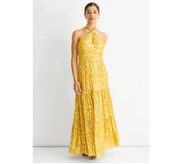 Animal Jacquard Neckholder Maxikleid EU 42 / UK 14